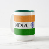 Indien / भा र त zweifarbige tasse (Vorderseite Links)