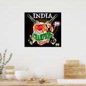 Indien 2011 Champions der ICC Cricket Weltmeisters Poster (Küche)