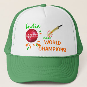 Indien 2011 Welt des Kricket-ICC verficht Hut Truckerkappe