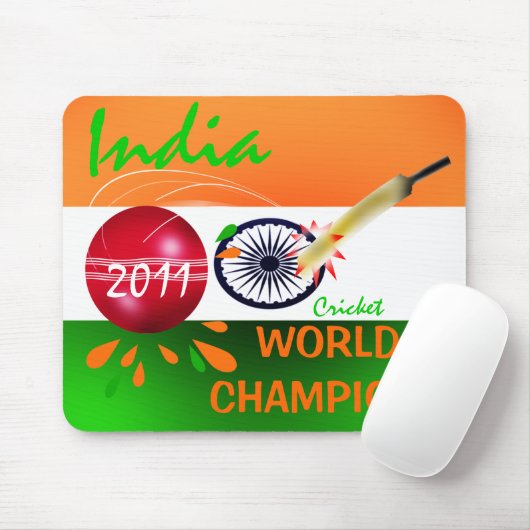 Indien 2011 Weltmeisterschaft des Kricket-ICC kaut Mousepad (Mit Mouse)