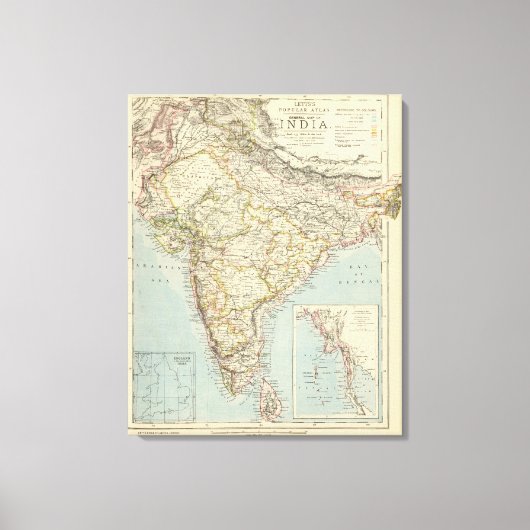 Indien 2 leinwanddruck (Vorderseite)