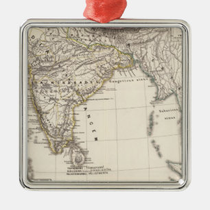 Indien 3 silbernes ornament