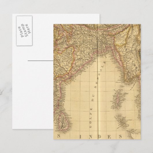 Indien 5 postkarte (Vorne/Hinten)