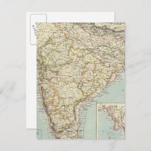 Indien 5 postkarte (Vorne/Hinten)