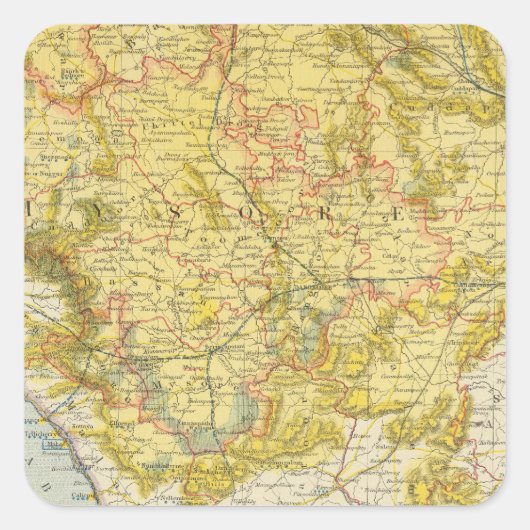 Indien 7 quadratischer aufkleber (Vorderseite)