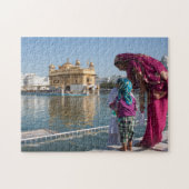 Indien Amritsar Golden Temple. Jigsaw Puzzle (Horizontal)