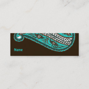 Indien! Aquamarin • Profilecard Mini Visitenkarte