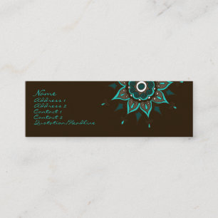 Indien! Aquamarin • Profilecard Mini Visitenkarte