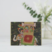Indien Art Postcard Postkarte (Stehend Vorderseite)