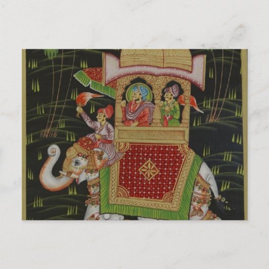 Indien Art Postcard Postkarte (Vorderseite)