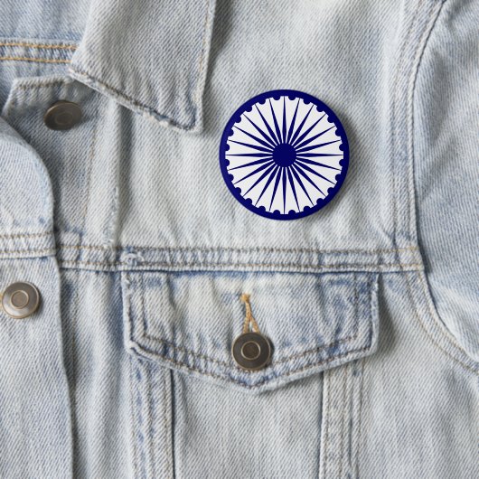 Indien Ashoka Chakra Button (Beispiel)