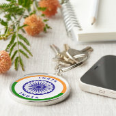 Indien Ashoka Chakra Circle Shape Schlüsselanhänger (Seite)
