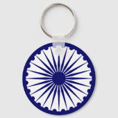 Indien Ashoka Chakra Schlüsselanhänger (Vorderseite)