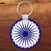 Indien Ashoka Chakra Schlüsselanhänger (Vorderseite)