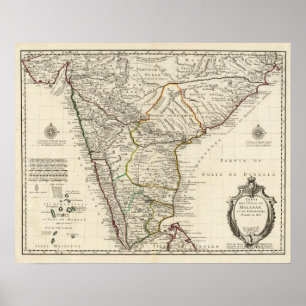 Indien, Bangladesch, Asien Poster