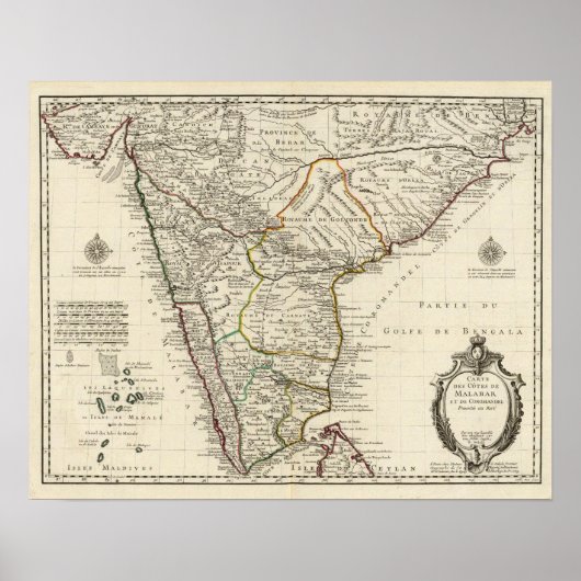 Indien, Bangladesch, Asien Poster (Vorne)