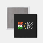 Indien besser als Pakistan indisches Cricket-Triko Magnet (Vorderseite/Rückseite)