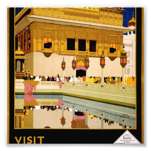 Indien besuchen fotodruck (Vorne)