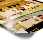 Indien besuchen fotodruck (Ecke)