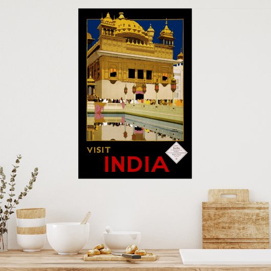 Indien besuchen poster (Küche)
