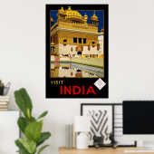 Indien besuchen poster (Heimbüro)