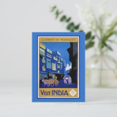 Indien besuchen postkarte (Stehend Vorderseite)