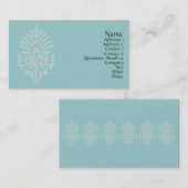 Indien Blockdruck Visitenkarte (Vorne/Hinten)