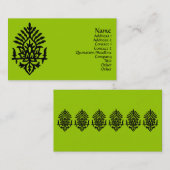 Indien-BlockdruckPrint Visitenkarte (Vorne/Hinten)