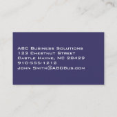 Indien Blue Business Cards Visitenkarte (Rückseite)