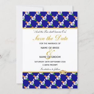 INDIEN Christliche Hochzeit Special Celebration BL Save The Date