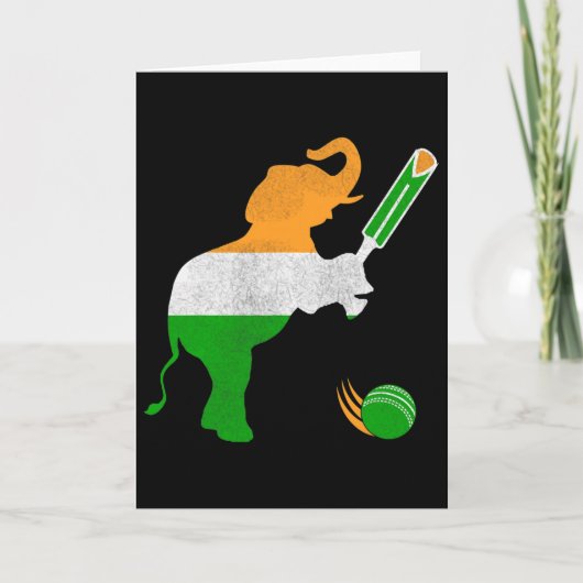 Indien Cricket 1 Karte (Vorderseite)