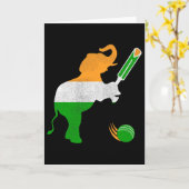 Indien Cricket 1 Karte (Gelbe Blume)