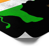 Indien Cricket 1  Poster (Ecke)