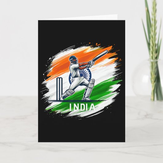 Indien Cricket 3  Karte (Vorderseite)