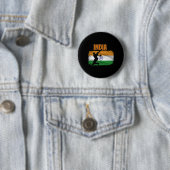 Indien Cricket Anhänger Indische Cricket Fans Indi Button (Beispiel)
