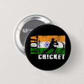 Indien Cricket Anhänger Indische Cricket Fans Indi Button (Vorne & Hinten)