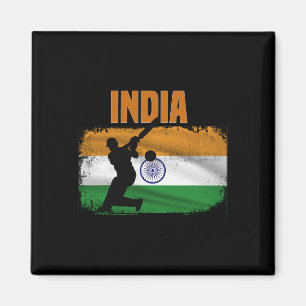 Indien Cricket Anhänger Indische Cricket Fans Indi Magnet