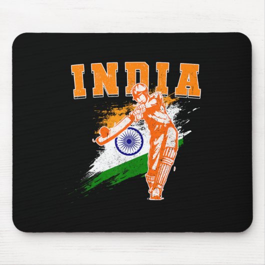 Indien Cricket Anhänger Jersey Bharath Cricket Fa Mousepad (Vorne)