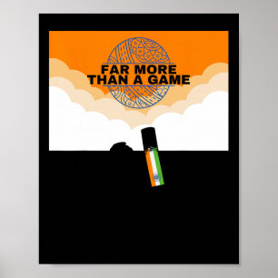Indien Cricket Mehr Als Trikotflagge Indien Cricke Poster