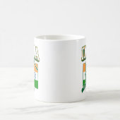 Indien Cricket mit indischer Flagge Geschenk Kaffeetasse (Mittel)