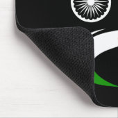 Indien Cricket Mit Indischer Flagge Pinselstrich A Mousepad (Ecke)