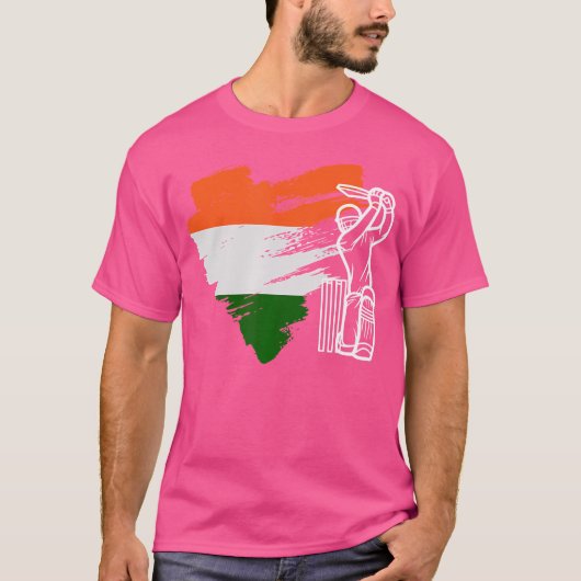 Indien-Cricket T-Shirt (Vorderseite)