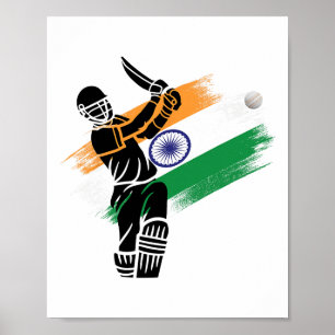 Indien Cricket Trikot Indische Cricket-Mannschaft Poster