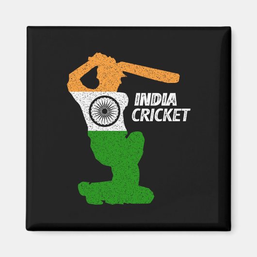 Indien Cricket Tsman Boundary Shot mit indischer F Magnet (Vorne)