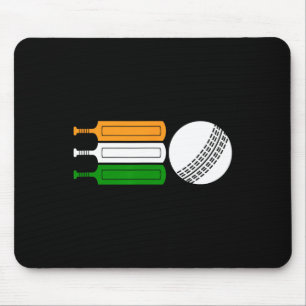 Indien Cricketspieler Ll Indische Flagge Cricket-T Mousepad