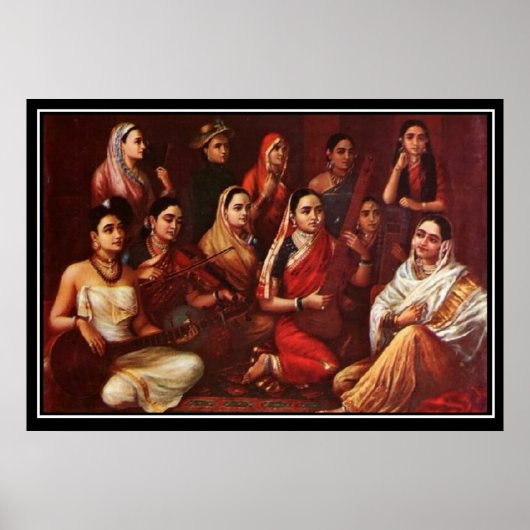 Indien Das Poster der Musiker des neunzehnten Jahr (Vorne)