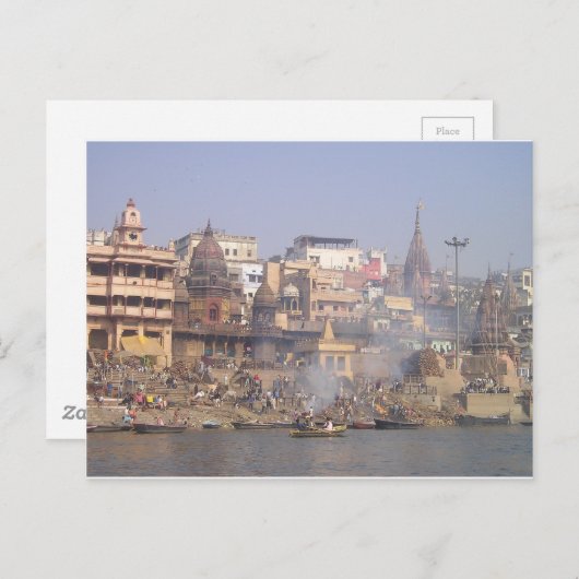 Indien der Ganges Postkarte (Vorne/Hinten)