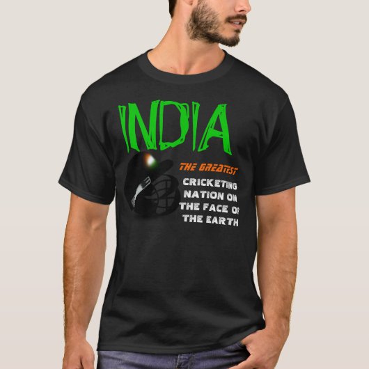 Indien die bestste Kricket-Nation auf ErdShirt T-Shirt (Vorderseite)