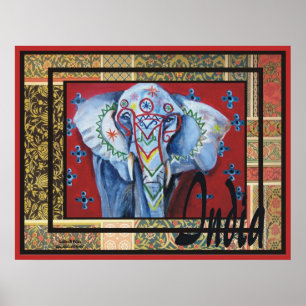 Indien-Druck #3 Poster