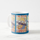 Indien durch Imperial Airways Kaffeetasse (Vorderseite Links)